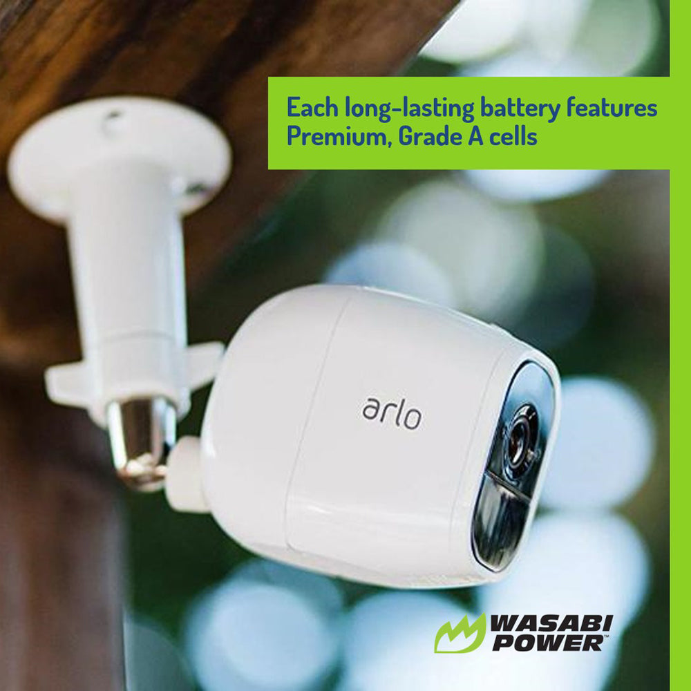 Wasabi Power Arlo Pro and Pro 2 Battery for Wireless Home Secutiy Camera, Spare for VMA4400-100NAS