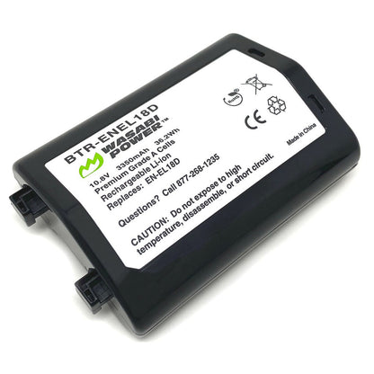 Wasabi Power Nikon EN-EL18D ENEL18D Battery for Nikon D4 D4S D5 D6 DSLR and Z9 Mirrorless Camera