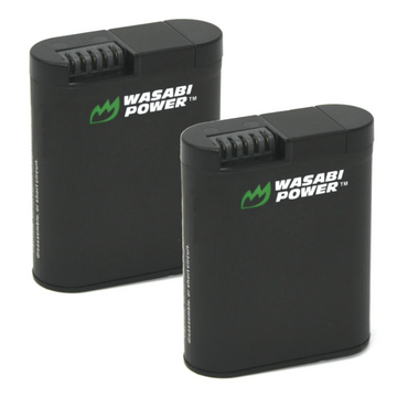 Wasabi Power (2 Pack) 3.85V 1900mAh Rechargeable Battery and Triple Bay Charger with LED Power Indicators, USB Micro and Type-C Ports for GoPro HERO 13 Black Action Camera