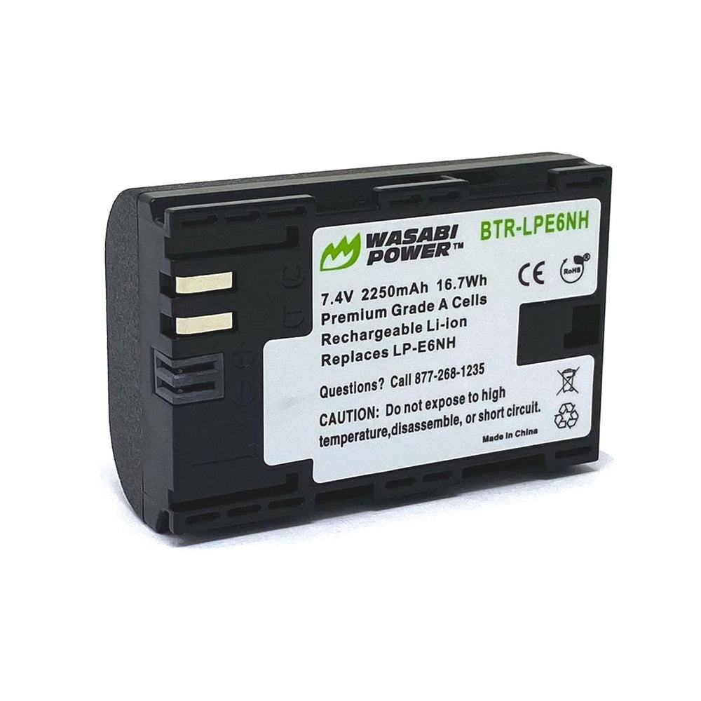 Cannon R7 Battery Wasabi Power Canon LP-E6NH LPE6NH Battery for Canon EOS R R5 R5C R6 R7 ...