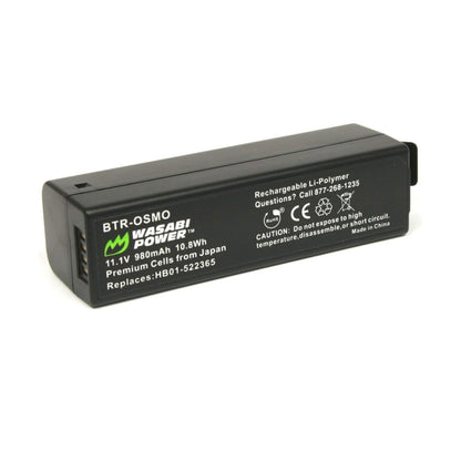 [CLEARANCE] Wasabi Power DJI Osmo Intelligent Battery / Dual Charger for Osmo, Osmo Mobile, and Osmo+ Gimbal Stabilizer