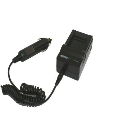 [CLEARANCE] Wasabi Power DMW-BLD10 Battery Charger with Power Indicator, Built-In Fold Out US Plug, Car Charger and Euro Plug Adapter for Panasonic Lumix DMC-G3, DMC-GF2, DMC-GX1 Mirrorless Camera | LCH-BLD10