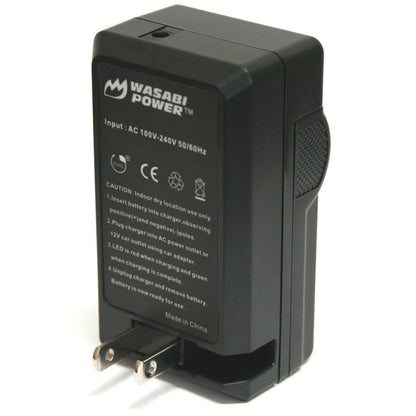 [CLEARANCE] Wasabi Power 7.2V 1050mAh 2 Pack Battery and Battery Charger Kit replaces EN-EL24 with Power Indicator, Built-In Fold Out US Plug, Car Charger and Euro Plug Adapter for Nikon 1 J5, DL18-50, DL24-85 Camera | KIT-BTR-ENEL24-LCH-ENEL24