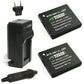 Wasabi Power (2-Pack) Canon NB-11L NB-11LH NB11L NB11LH Battery and Charger with Fold Out US Plug, Car Charger and Euro Plug Adapter for Select Canon PowerShot Camera SX400 IS SX410 IS SX420 IS ELPH 350 HS ELPH 360 HS A3500 IS A4000 IS