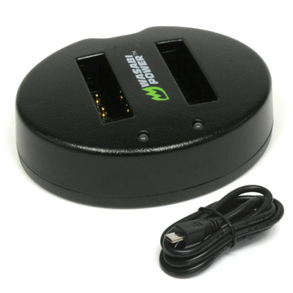 [CLEARANCE] Wasabi Power EN-EL12 Dual Battery USB Charger with Power Indicators for Select Nikon AW, Coolpix, Key Mission, P300 P310 P340, S31 S70 S610 S800c S9900s Digital Camera | LCH-DC-ENEL12