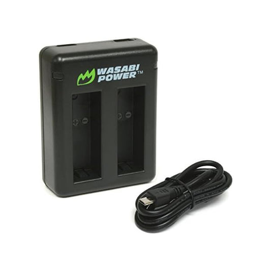 [CLEARANCE] Wasabi Power (2 Pack) 3.85V 1730mAh Battery and Dual / Triple USB Charger Kit with Power Indicators, USB Micro and Type-C Ports for GoPro HERO 9 10 11 12 and Black Action Camera