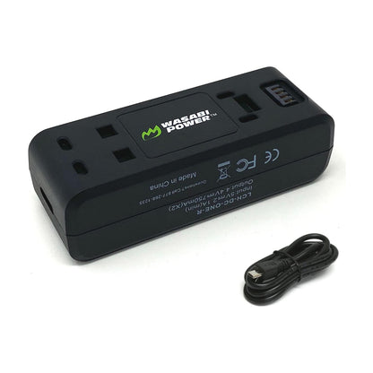 Wasabi Power Insta360 ONE R / ONE RS Action Camera Battery and Dual Charger Kit with Micro USB and Type-C Charging Ports, Spare for CINORBT/A