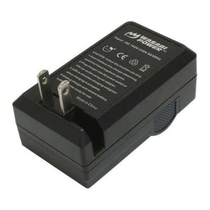 Wasabi Power EN-EL23 Battery Charger with Power Indicator, Built-In Fold Out US Plug, Car Charger and Euro Plug Adapter for Nikon Coolpix B700 P600 P610 P900 P900s S810c Compact DLSR Camera | LCH-ENEL23