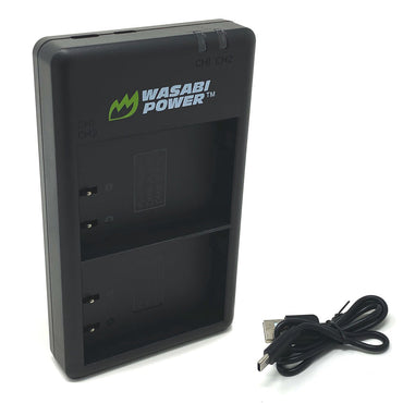 [CLEARANCE] Wasabi Power DMW-BLK22 Battery & Charger for Panasonic Lumix G95 G90 G85 GH5 GH5 II G100 G9 Digital Cameras | DMW BLK22 DMWBLK22