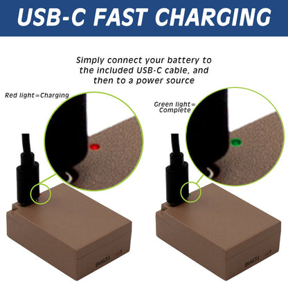 Wasabi Power DMW-BLC12 Type 1100mAh Lithium-Ion Battery with