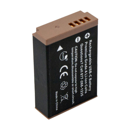 Wasabi Power Canon LP-E12 LPE12 Battery with USB Type C Fast Direct Charging for Canon EOS M M10 M2 M50 M50 Mark II M100 M200 100D and PowerShot SX70 HS Digital Camera
