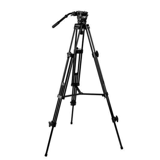 WEIFENG FC-270A Professional Video Tripod with 75mm Bowl Fluid Head 360° Pan / 180° Tilt, Quick Release Plate, 1/4" & 3/8" Attancement Threads, 188cm Max. Height, 6kg Max. Load Capacity for DSLR, SLR, Mirrorless, Movie, Cinema Camera
