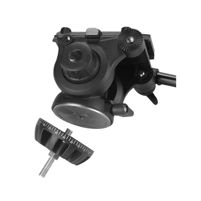 WEIFENG WF-616 Professional Video Tripod with 75mm Bowl Fluid Head 360° Pan & -75°/+90° Tilt, Quick Release Plate, 1/4" & 3/8" Attancement Threads, 180cm Max. Height, 8kg Max. Load Capacity for DSLR, SLR, Mirrorless, Movie, Cinema Camera