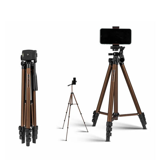 WEIFENG WT-3130 Camera Tripod with Quick Release Plate, 360° Pan & 90° Tilt, 130cm Max. Height, 2.5kg Max. Load Capacity for Smartphone, DSLR, SLR, Mirrorless, Compact, Action Camera