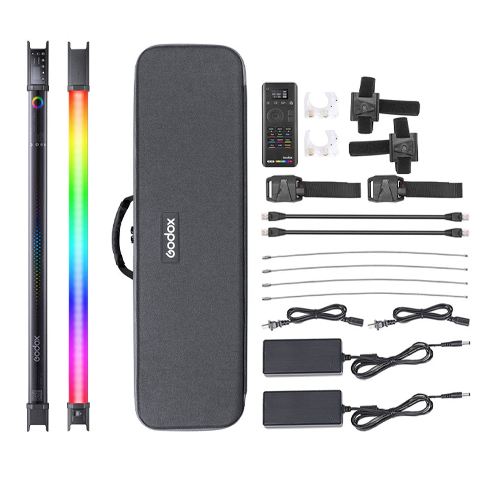 Godox TL60 Multicolored LED Tube RGB Light Kit with App Support, Remote and DMX Control for Creative Photography and Videography