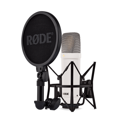 Rode NT1 Signature Cardioid Condenser Studio Microphone with HF6 1" Large Diaphragm Capsule, XLR 3-Pin Output, Phantom Powered for Recording, Podcasting, Live Streaming