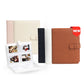 Pikxi 128 Pockets Elegant Carved Wave Style Photo Album with Slip On Latch Cover for Fujifilm Instax Mini Instant Camera