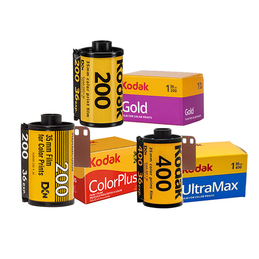 KODAK ColorPlus 200 Gold 200 Ultramax 400 135 35mm Color Negative Film with 36 Exposure Shots and Process C-41 Print for Film Photography