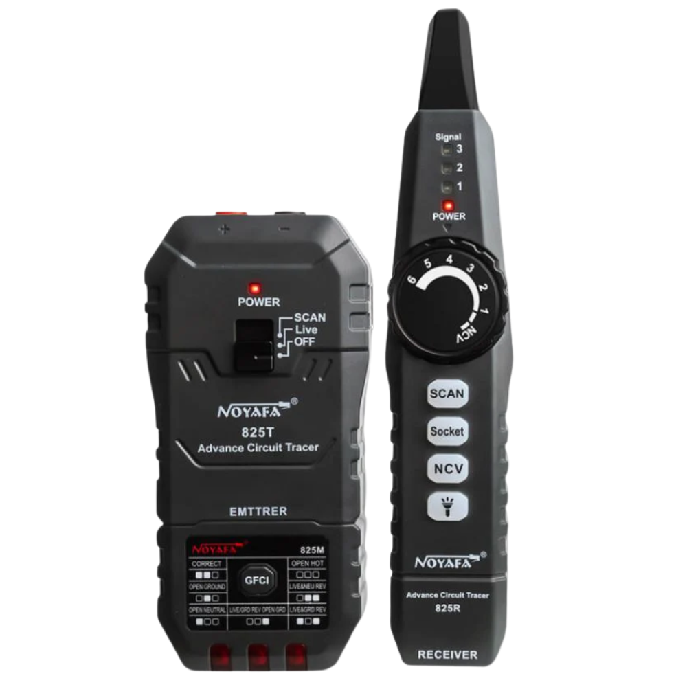 [CLEARANCE] Noyafa NF-825TMR V1 Electric Wire Detector Tracer Pen with Network Cable Finder with Adjustable Sensitivity, Socket Testing, Ethernet Cable Locator, NCV Induction, and 700mAh Rechargeable Battery - Style - Version 1