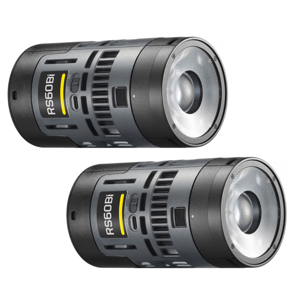 Godox RS60R | RS60BI Series RGB / Bi-Color LED Video Monolight Lithium-Ion Battery Powered, 1800-10000K CCT Range, 14 / 11 Special Lighting Effects, DMX, Bluetooth & App Control for Professional Photo and Video Studio Lighting Equipment