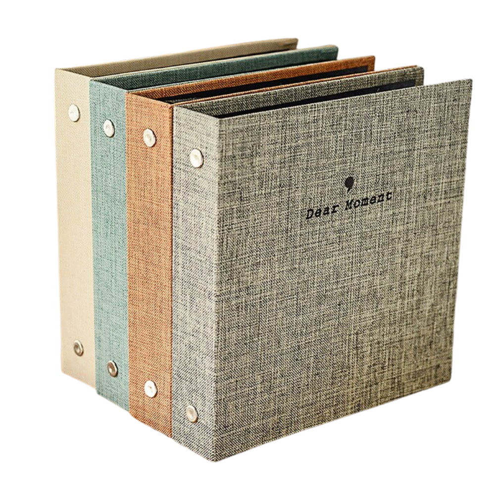 Pikxi AM100 100-Pocket Cotton Linen Photo Album for Fujifilm Instax Mini Instant Camera