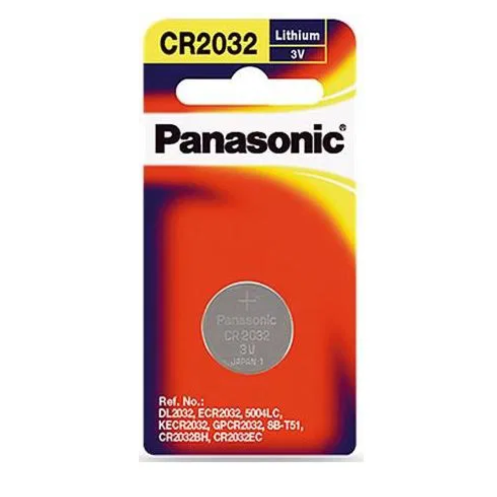 Panasonic CR2032 ECR2032 2032 Lithium Coin Cell Button Battery 3V