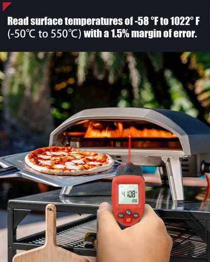 Wintact WT550 Handheld Digital Industrial Non-Contact Infrared Thermometer with Backlit Monochromatic LCD Screen Display