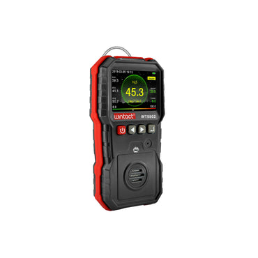 Wintact WT8802 Digital Hydrogen Sulfide Gas Monitor Meter with Detachable Funnel Plate, Acrylic Siphon Tube, Colored LCD Monitor, and Micro USB Charger / Data Cable