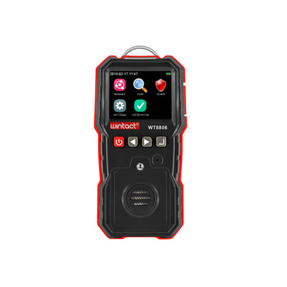 Wintact WT8806 Digital Carbon Monoxide Gas Monitor Meter with Detachable Funnel Plate, Acrylic Siphon Tube, Colored LCD Monitor, and Micro USB Charger / Data Cable