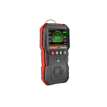 [CLEARANCE] Wintact WT8807 Digital Carbon Dioxide Gas Monitor Meter with Detachable Funnel Plate, Acrylic Siphon Tube, Colored LCD Monitor, and Micro USB Charger / Data Cable