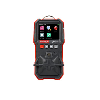 [CLEARANCE] Wintact WT8807 Digital Carbon Dioxide Gas Monitor Meter with Detachable Funnel Plate, Acrylic Siphon Tube, Colored LCD Monitor, and Micro USB Charger / Data Cable