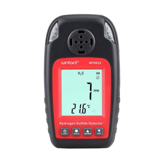 Wintact WT8822 Hydrogen Sulfide Detector with High Sensitivity Monitor Alarm Sensor and Digital HD LCD Display