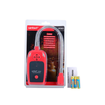 Wintact WT8827 Freon Gas Detector with Built-In Alarm Lights and Buzzer, Bendable 30cm Extended Gooseneck