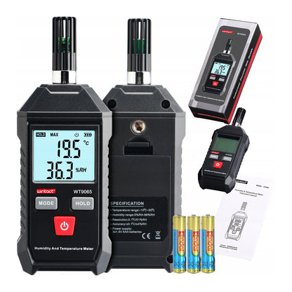 Wintact WT9065 Digital Humidity & Temperature Meter with LCD Backlight Display & Thermometer/Hygrometer Function | Industrial & Home Improvement Tools