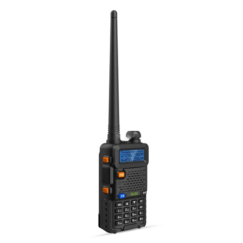 WLN KD-UV1 Dual Band Walkie Talkie Portable Two Way Radio 5W 136-174MHz VHF 400-520MHz UHF Transceiver and Receiver with 199 Channels, 5-10km Stable Talking Range, LED Flashlight, USB Direct Charging