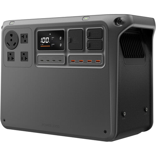 DJI Power 2000 Portable Power Station with 2048Wh LFP Battery Capacity, Up to 3000W Power Output (AC / USB-C / USB-A / SDC Ports), UPS Mode, 30dB Ultra Quiet Operation for Photography, Lighting Equipment, Devices & Appliances