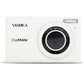 YASHICA DigiMate Compact Digital Camera Point and Shoot CMOS Sensor 64 Megapixel F/3.2 35mm 4K 30fps Video, Built-in Flash, 18x Digital Zoom, 650mAh Battery, Max 128GB TF / MicroSD Card Ports, 2.7" TFT Screen Display | Black, Green, White