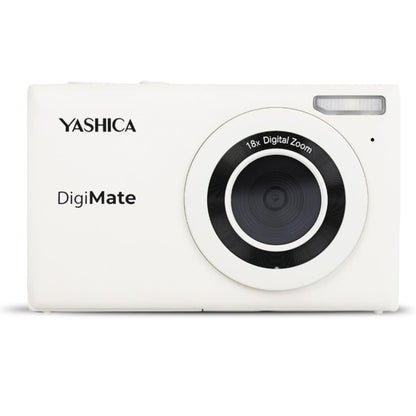 YASHICA DigiMate Compact Digital Camera Point and Shoot CMOS Sensor 64 Megapixel F/3.2 35mm 4K 30fps Video, Built-in Flash, 18x Digital Zoom, 650mAh Battery, Max 128GB TF / MicroSD Card Ports, 2.7" TFT Screen Display | Black, Green, White