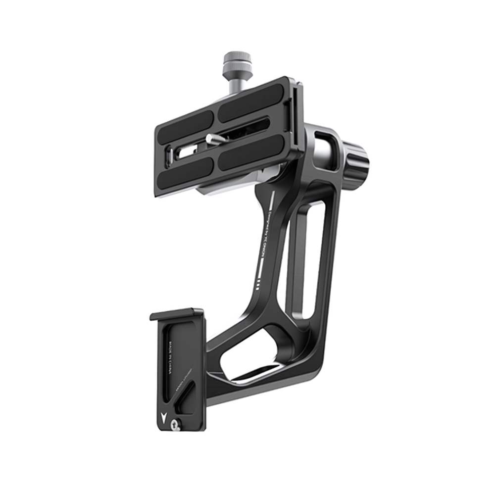 YC ONION Bagel BF44 Dual / BC44 Single 360° Panoramic Ball Head & GH38 Litchi Gimbal Head Vertical Shooting Extension Adapter with Quick Release Plate for Tripods, Monopods, Mirrorless & DSLR Cameras – Photography & Video Recording