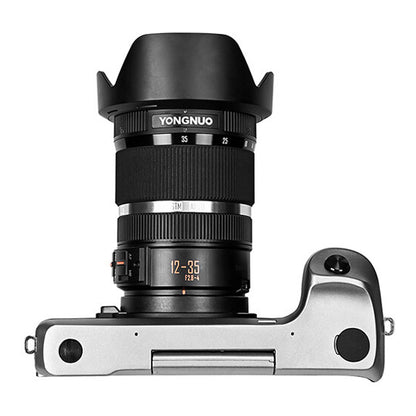 Yongnuo 12-35mm f2.8-4 Wide-Angle Zoom Lens with Macro Shooting, Manual and Auto Focus for Olympus Panasonic Micro Four Thirds M4/3 Mount Cameras | YN12-35MM