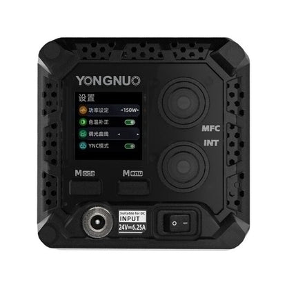 Yongnuo YN150 150W COB LED Video Light Kit Mini Bowens Mount 3200~5600K CCT, TFT Screen with Onboard Controls, Bluetooth App and 2.4G Remote Control Support with Max 100m Operatiol Range and 12 Light Effect Presets
