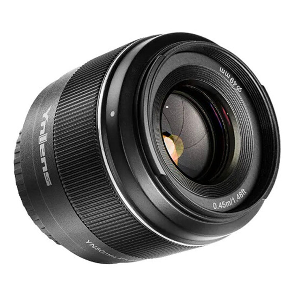 Yongnuo 50mm f/1.8 S DA DSM II Standard Prime Lens with APS-C Format, Auto Focus, Nano Multilayer Coating, 7-Blade Circular Diaphragm for Sony E-Mount Mirrorless Cameras | YN50MM