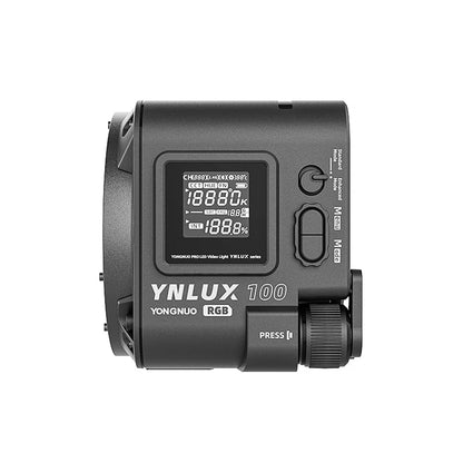 Yongnuo YNLUX100 100W Handheld COB 3200-5600K LED Fill Light Kit with LCD Display, Lighting Effects, Bowens Mount for Outdoor Photography