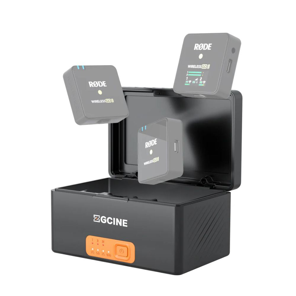 ZGCINE ZG-R30Pro Portable Charging Case with 3,400mAh Battery, USB-C PD Input/Output, Charges 3 Rode Wireless GO I/II, Reverse Charging Power Bank with Over-Charge Protection for Mobile Phones, Rode Microphones, DJI OSMO and GoPro