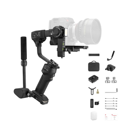 Zhiyun Crane 4 Camera 3-Axis Handheld Gimbal Stabilizer for DSLR, Mirrorless, and Cine Camera with Built-in LED Fill Light, 12 hrs Battery Life, Bluetooth Shutter Control, USB-C PD Fast Charging, Quick Release Horizontal & Vertical Rail