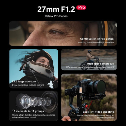 [CLEARANCE] Viltrox AF 27mm f/1.2 STM Auto focus Prime Lens with APS-C Format for Nikon Z Mount Mirrorless Cameras