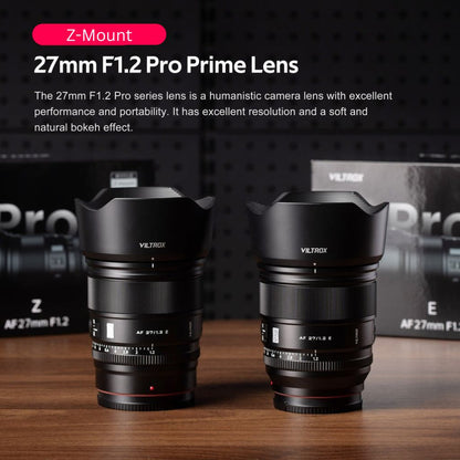 [CLEARANCE] Viltrox AF 27mm f/1.2 STM Auto focus Prime Lens with APS-C Format for Nikon Z Mount Mirrorless Cameras