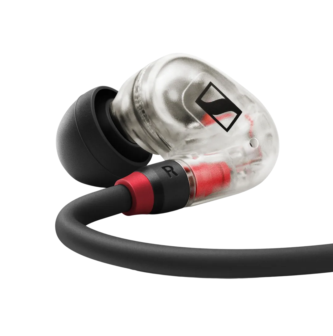 Sennheiser IE 100 PRO Dynamic In-Ear Monitors Wired IEM w/ Detachable Cable (Black, Clear, Red)