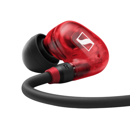 Sennheiser IE 100 PRO Dynamic In-Ear Monitors Wired IEM w/ Detachable Cable (Black, Clear, Red)