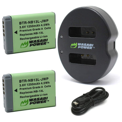 Wasabi Power Battery for Canon NB-13L NB13L NB 13L | JG Superstore